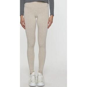 Bleusalt Womens Pull On Leggings Size 0 (XSmall) In Sand Mid Rise Skinny